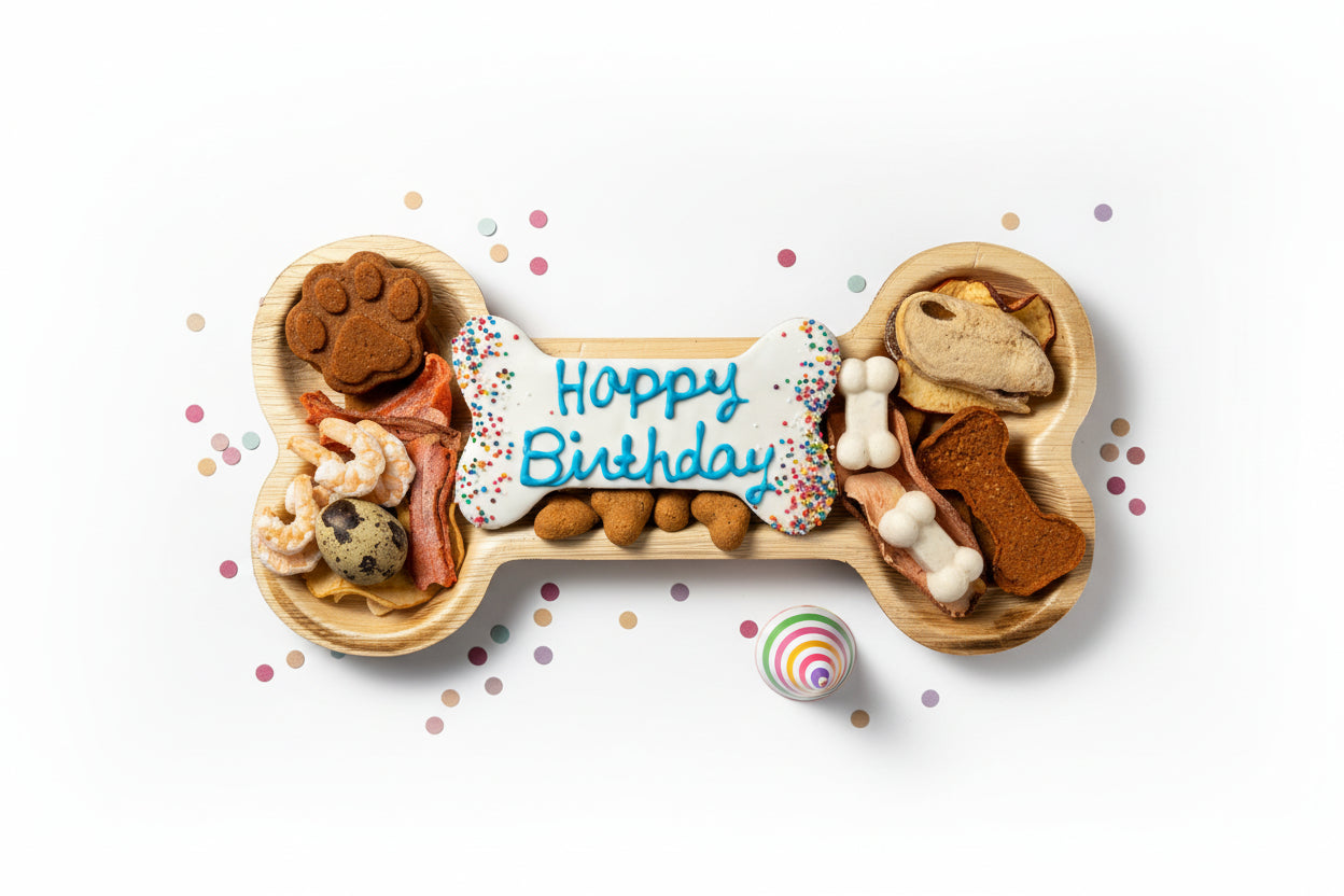 Pawcuterie Board for Dogs - Palm Leaf