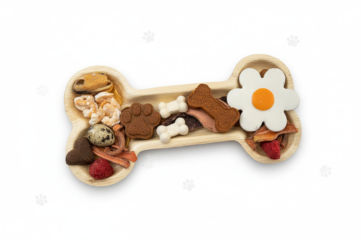 Pawcuterie Board for Dogs - Palm Leaf