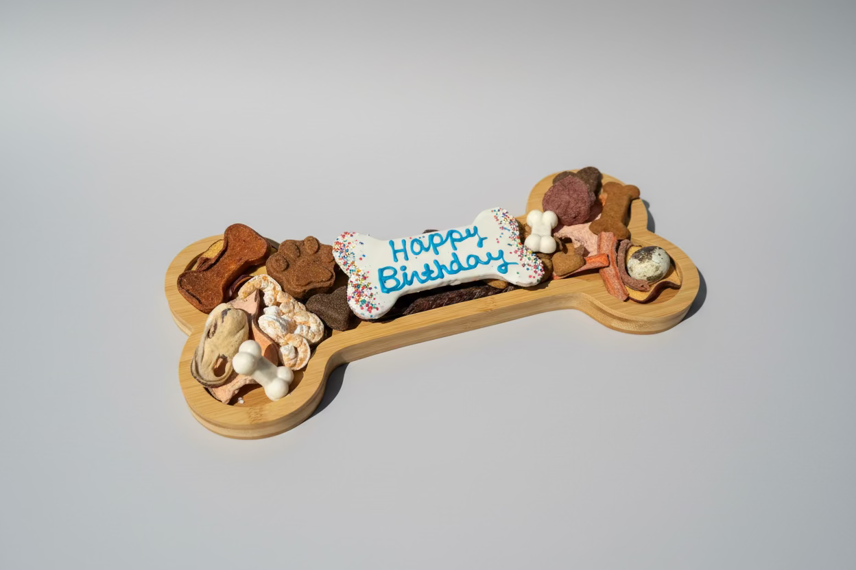 Pawcuterie Board for Dogs - Bamboo Board